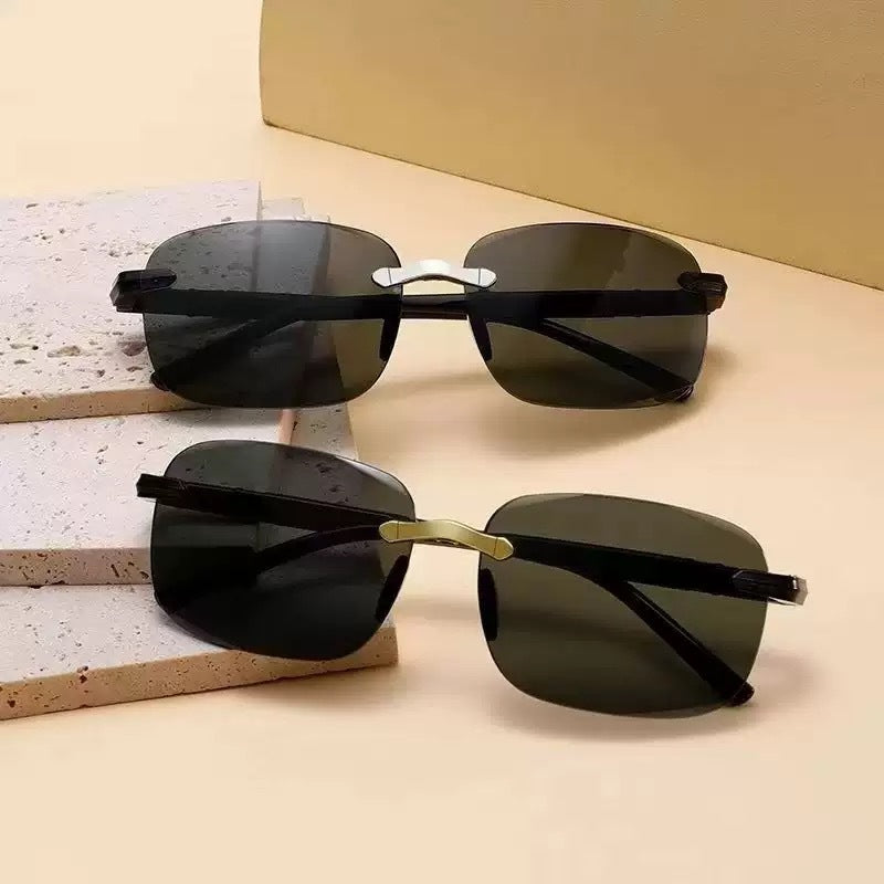 Moderne oversized rechteckige Sonnenbrille Brehn