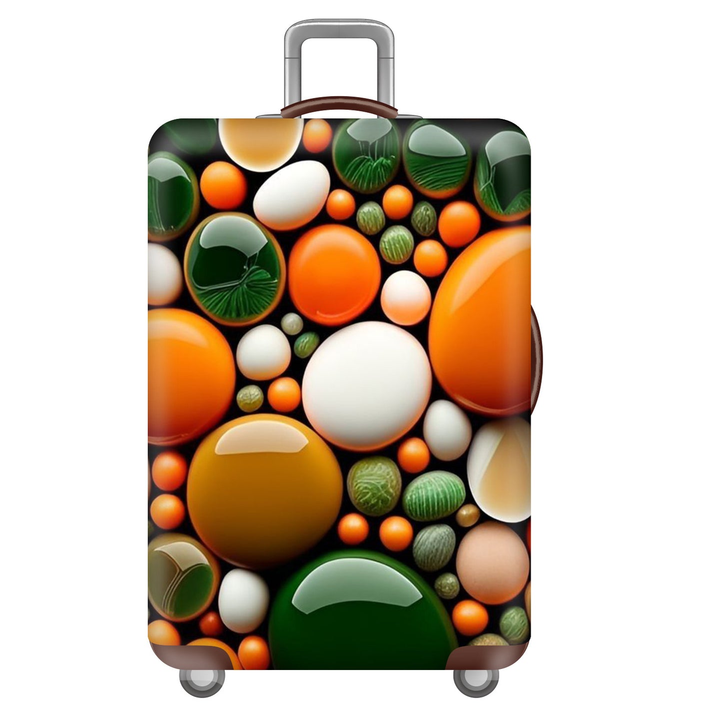 Unisex nan robuster Hartschalen-Trolley mit Polycarbonat-Außenschale und Autoemblem-Motiv Brehn