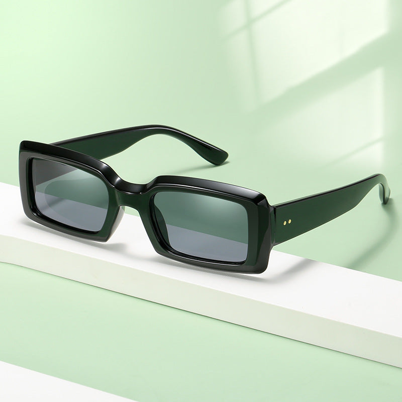 Damen stilvolle quadratische Sonnenbrille mit verspiegelten Gläsern Brehn