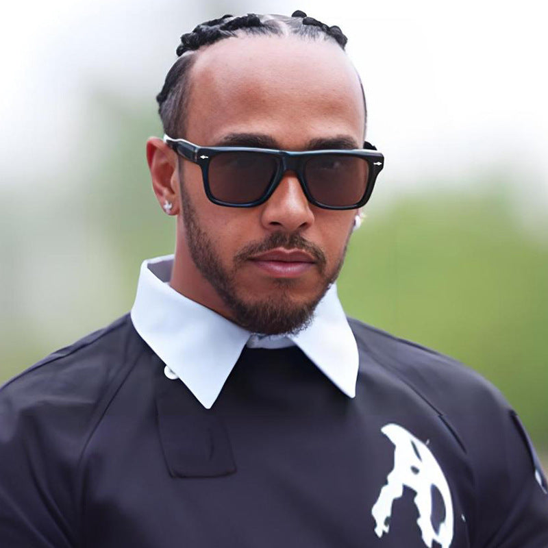 Damen Sonnenbrille im urbanen Stil mit gelben Gläsern Brehn