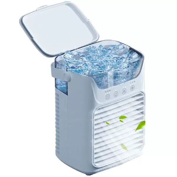 Unisex Einheitsgröße kompakte tragbare evaporative Mikro-Luftkühler mit herausnehmbaren Eisbehälter mehr Geschwindigkeiten flüsterleiser Ventilator und verstellbaren Richtungsjalousien Brehn