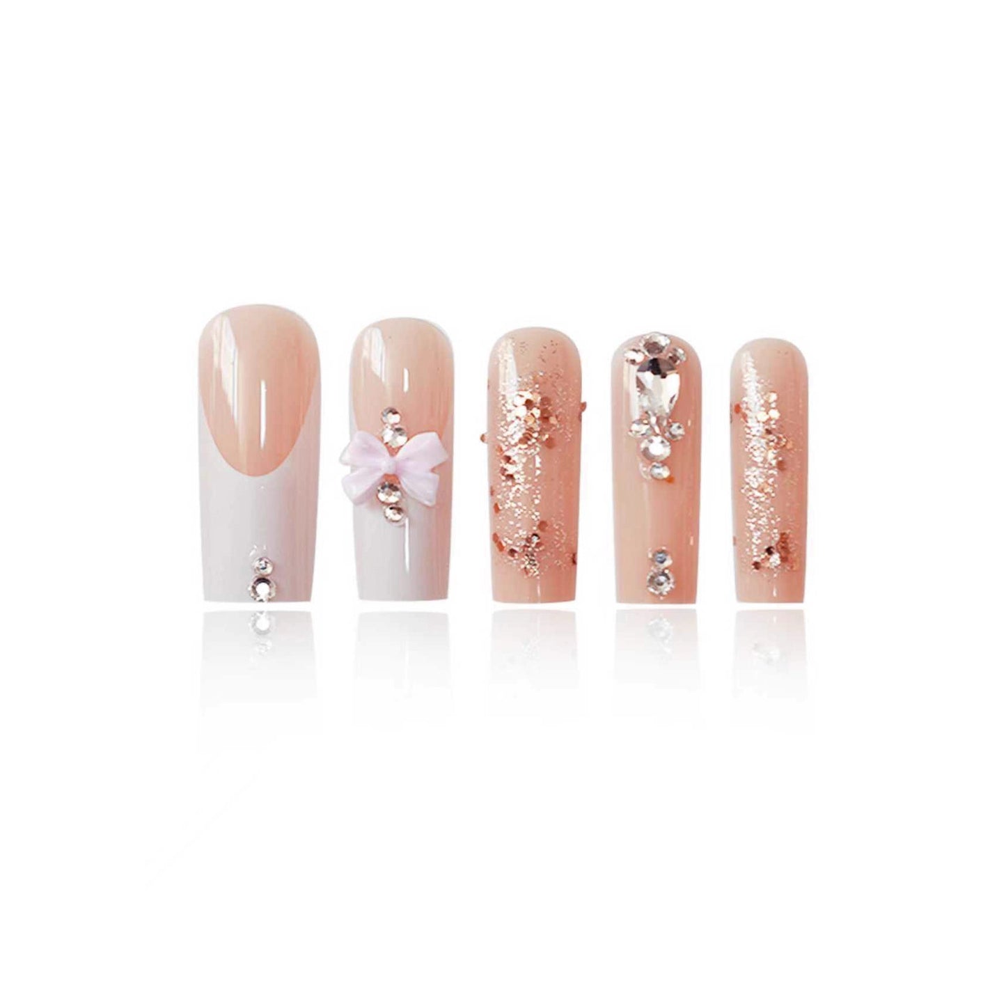Elegante 3D Nagelkunst Verlängerungen Brehn