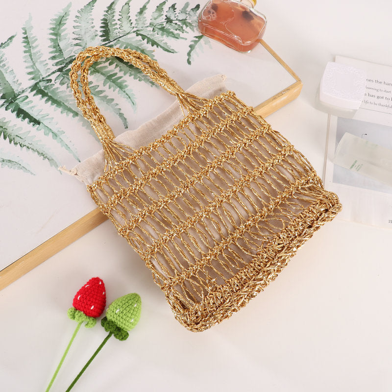 Handgewebte Netzshopper-Tasche Brehn