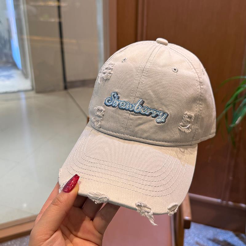 Damen Distressed Baumwollmütze Brehn