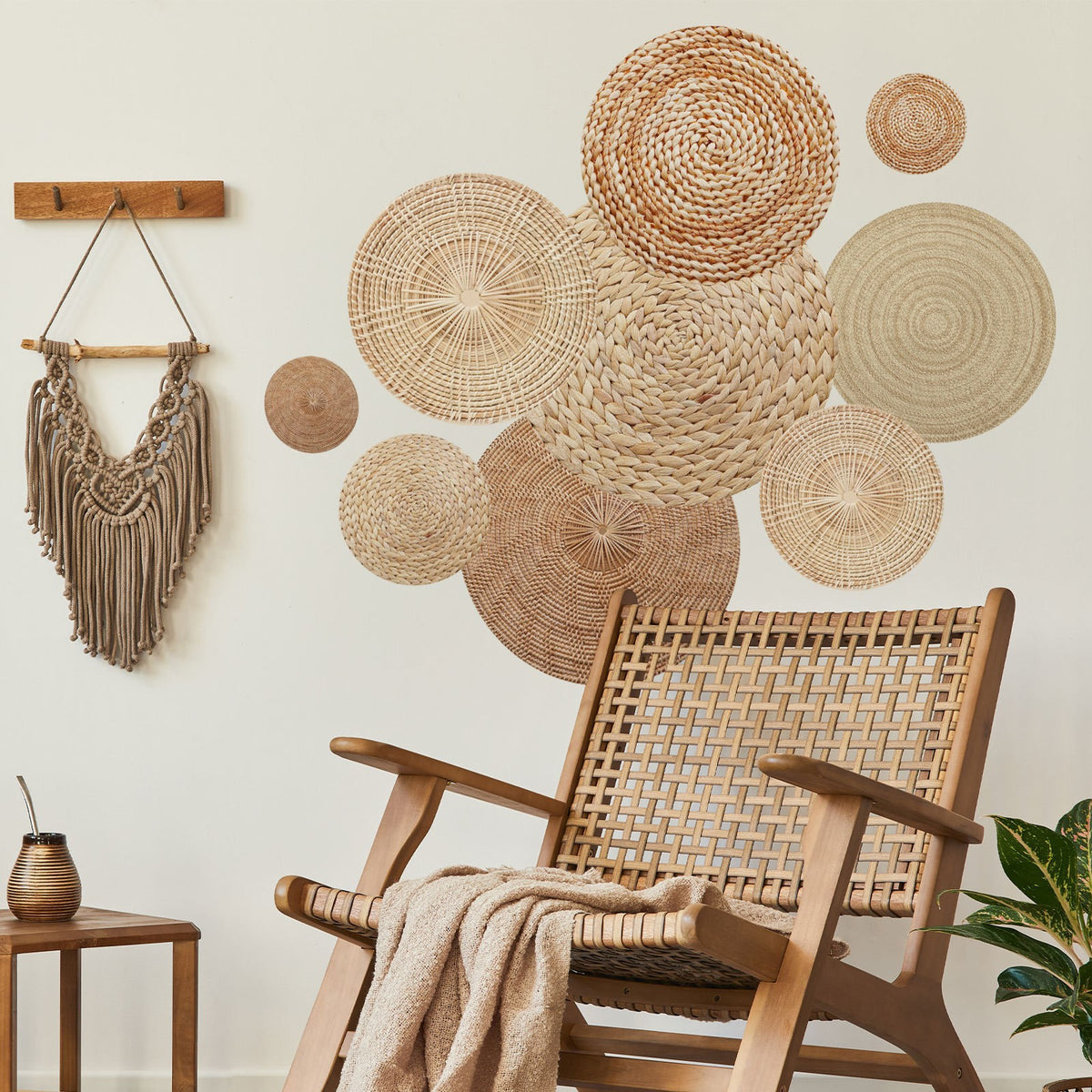 Elegante Wanddekoration Aus Naturmaterialien Brehn