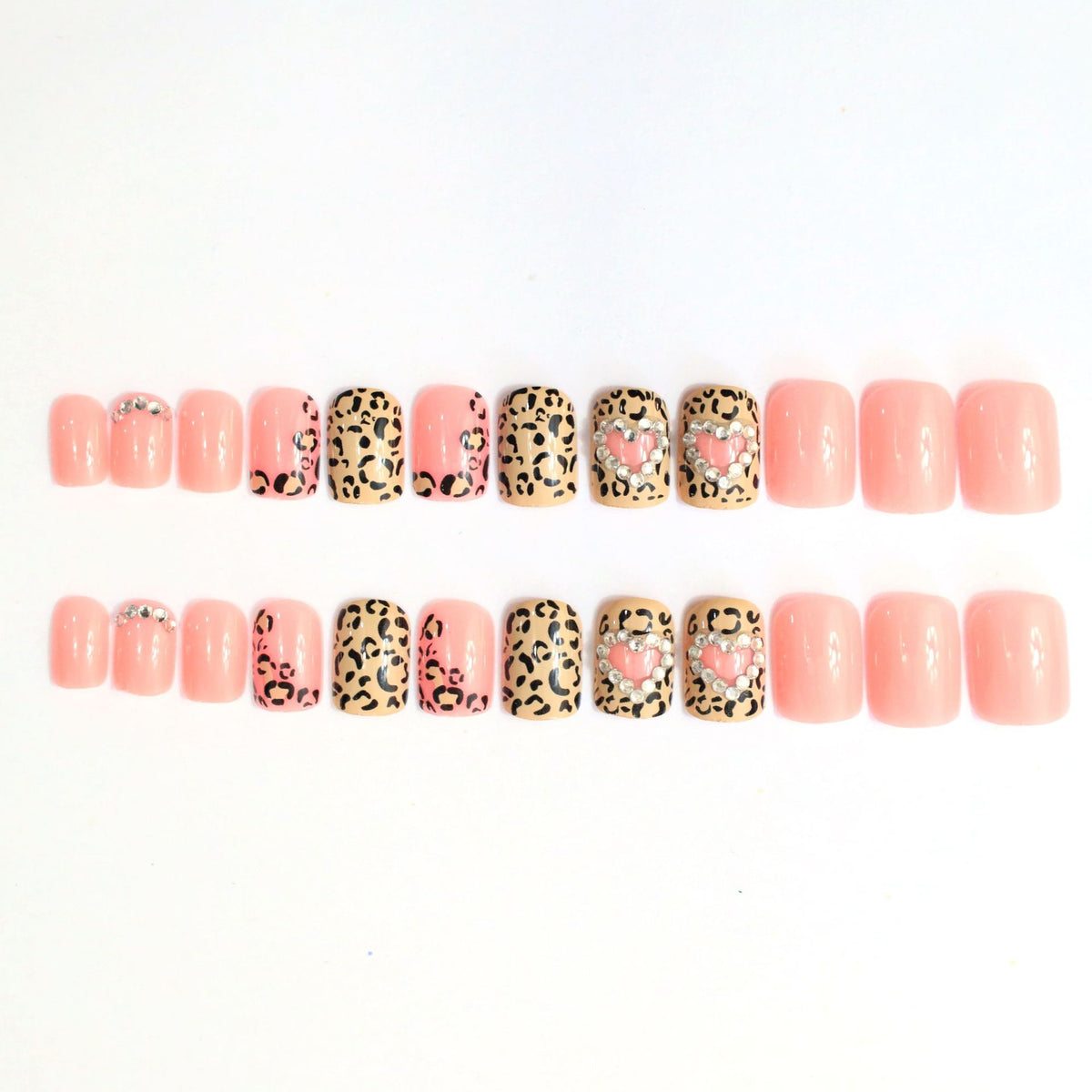 Stylische Leopardenmuster Nagelkunst Brehn