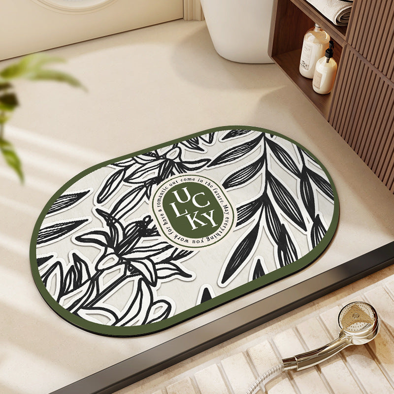 Blumenmuster Badematte Brehn