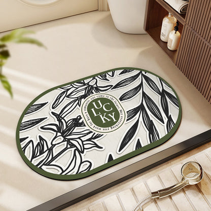 Blumenmuster Badematte Brehn