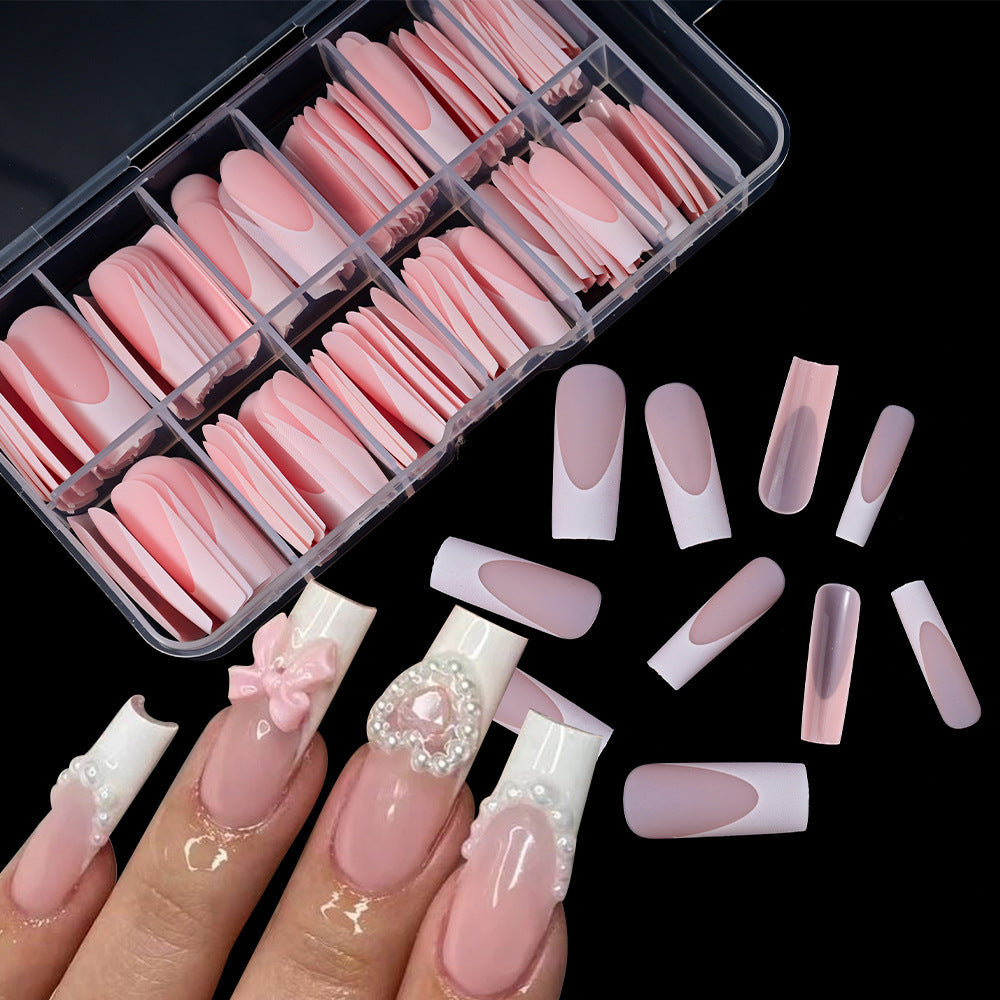 Premium French Tip Press-On Nail Kit Brehn