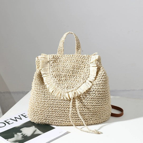 Damen Handgeknüpfte Freizeit-Rucksacktasche Brehn