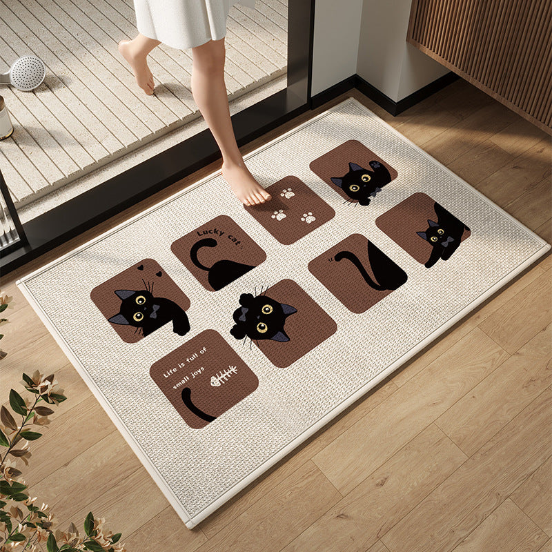 Elegante moderne Badezimmermatte Brehn