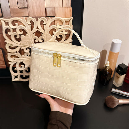 Eleganter Krokodilstruktur Kosmetik Organizer