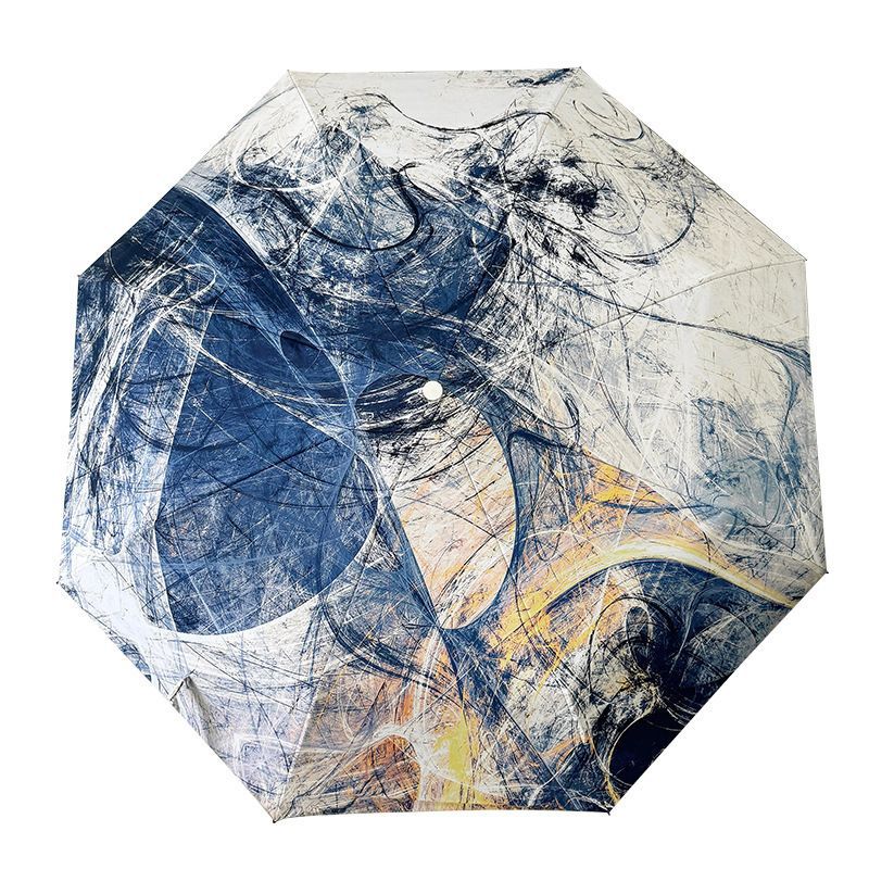 Damen Faltbarer Regenschirm mit künstlerischem Design und automatischem Öffnungsmechanismus Brehn