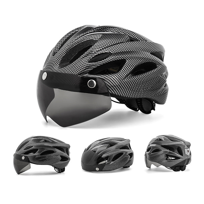 Aerodynamischer Fahrradhelm mit integriertem Visier Brehn