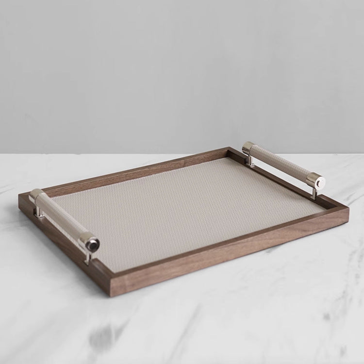 Modernes Holzserviertablett