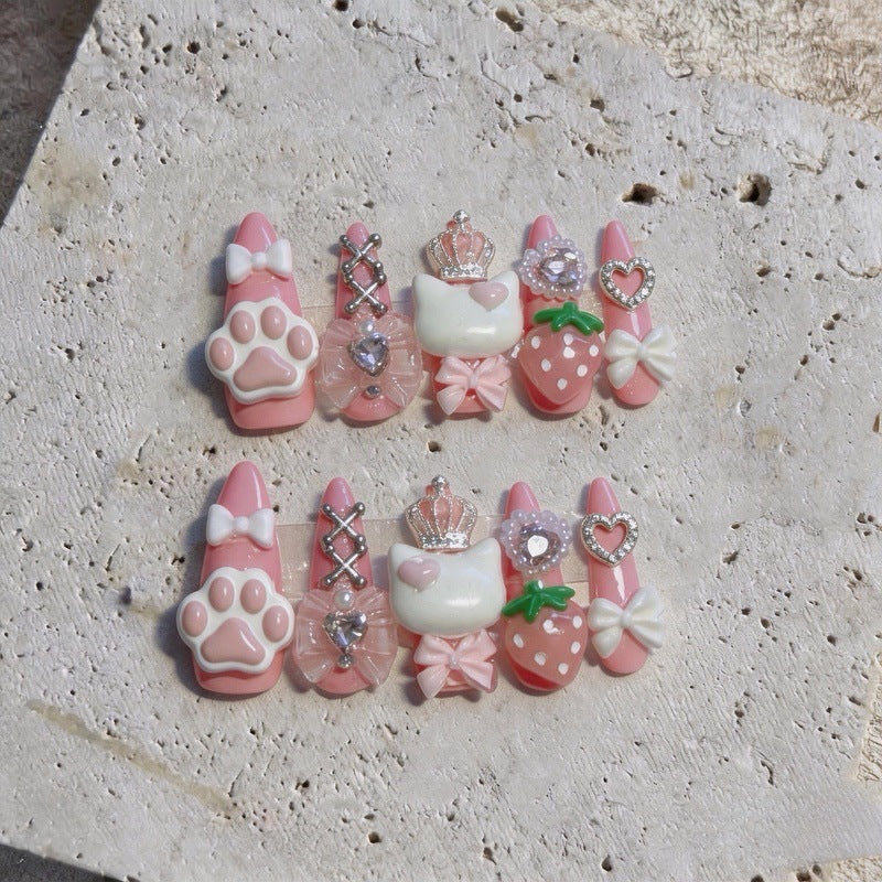 Verspielt tierisches Nagelkunst-Set