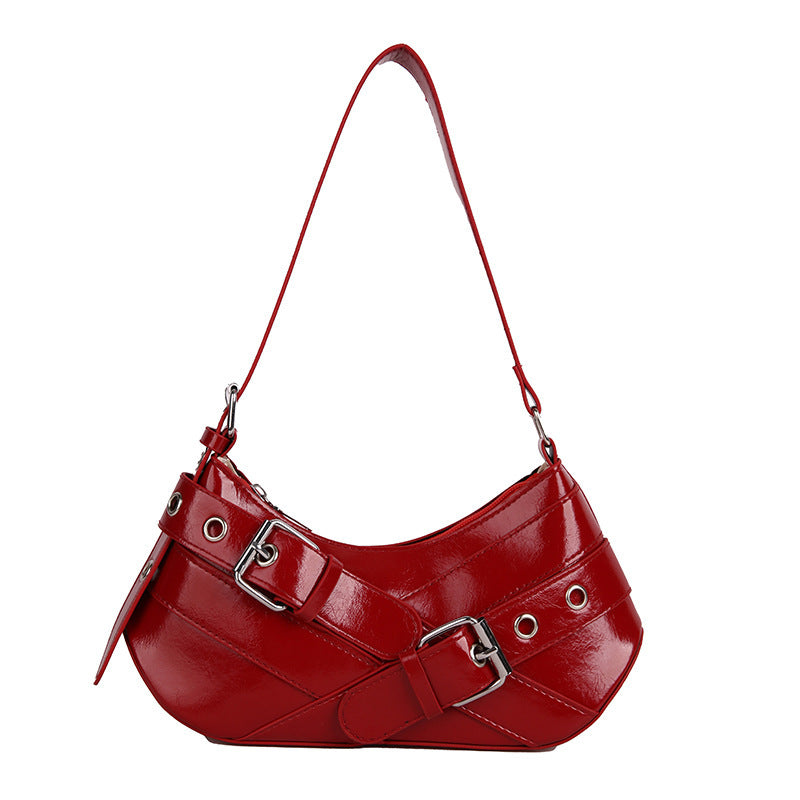 Stilvolle patentierte Leder-Schultertasche Brehn