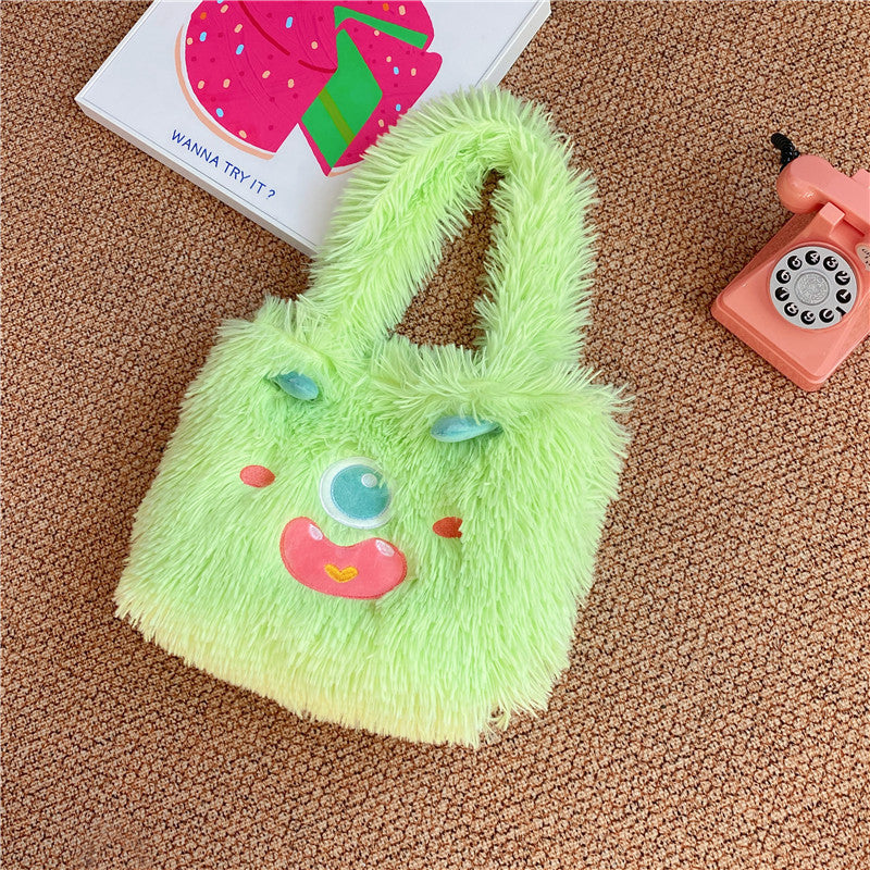 Verspielte Monster Plüschtasche