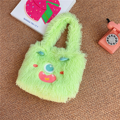 Verspielte Monster Plüschtasche