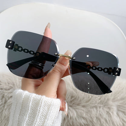 Luxe Übergroße Shield Sonnenbrille