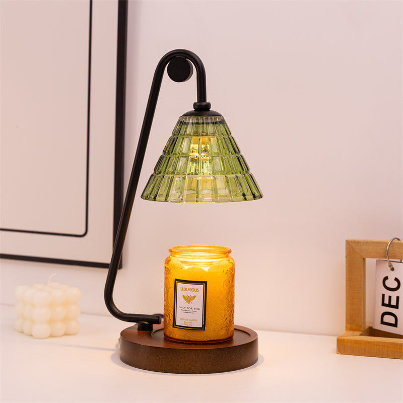 Industrielle Glas Tischlampe