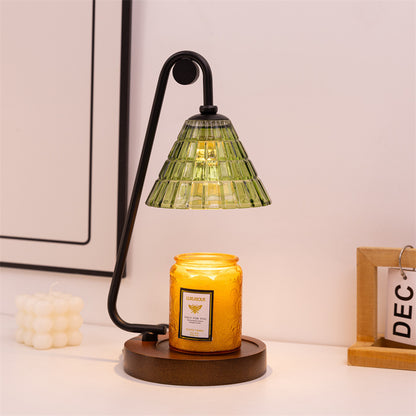 Industrielle Glas Tischlampe