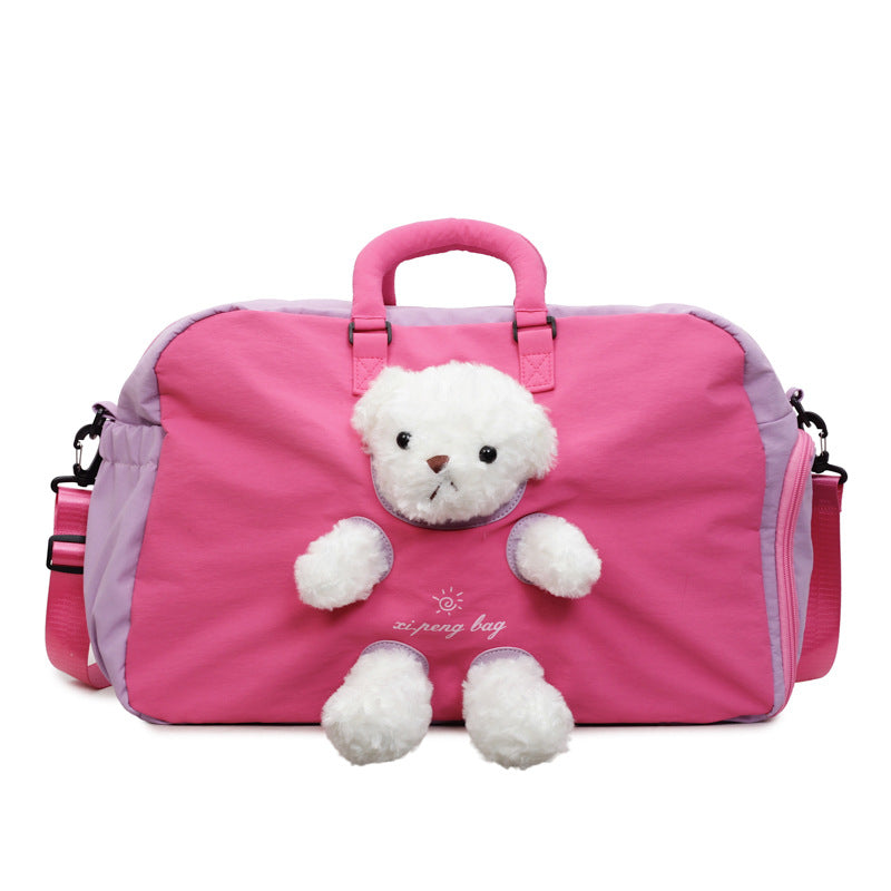 Adorbles Plüschspielzeug-integrierte Reisetasche