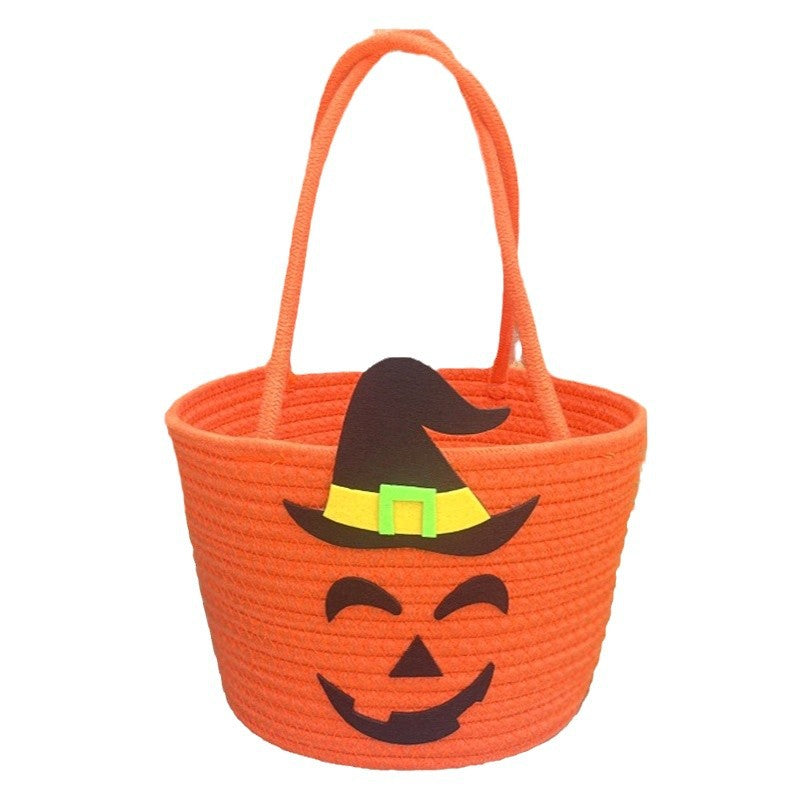Damen Halloween Korb mit Zauberhut-Motiv Brehn