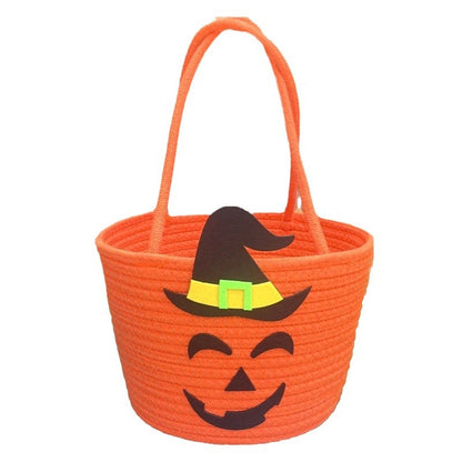 Damen Halloween Korb mit Zauberhut-Motiv Brehn
