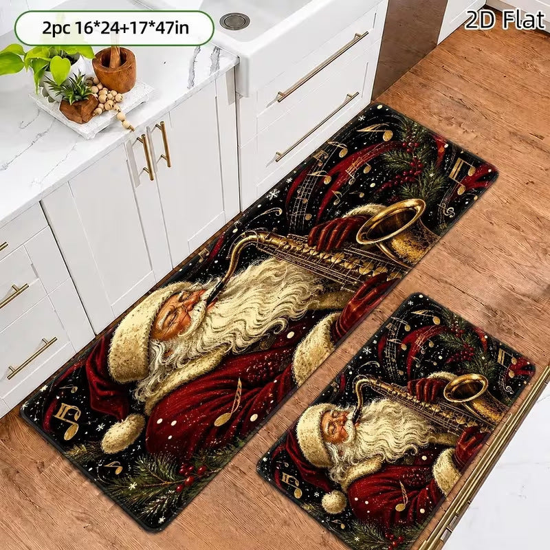 Weihnachts-Themen Küchenmatte Set