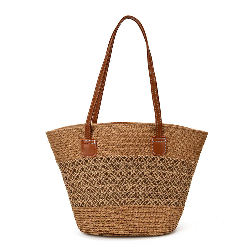 Gewebte Strohtasche Strandtasche