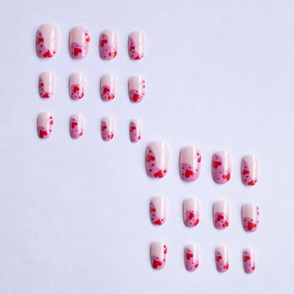 Herz Muster Nagelkunst