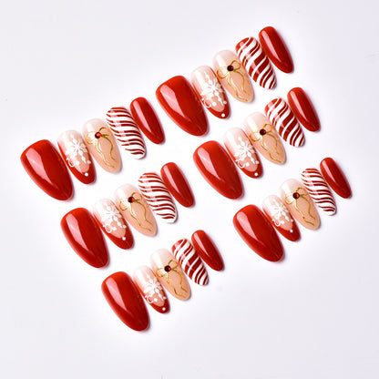 Festliches saisonales Press-On-Nail-Art-Set Brehn 1790636425
