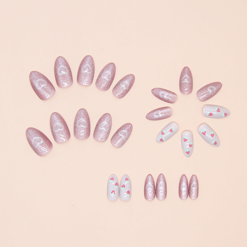 Erdbeer Floral Nagelkunst Set Brehn