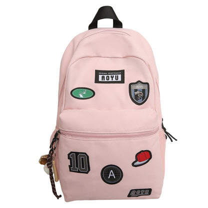 Stilvolle Grafik Patch Schulrucksack Brehn