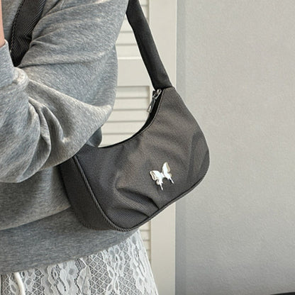 Elegante Textil Mini Schultertasche