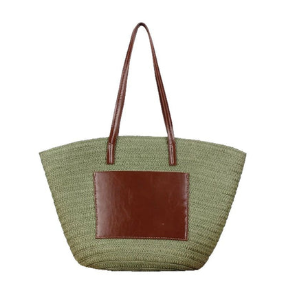 Strandtasche mit Integrierter Ledertasche Brehn