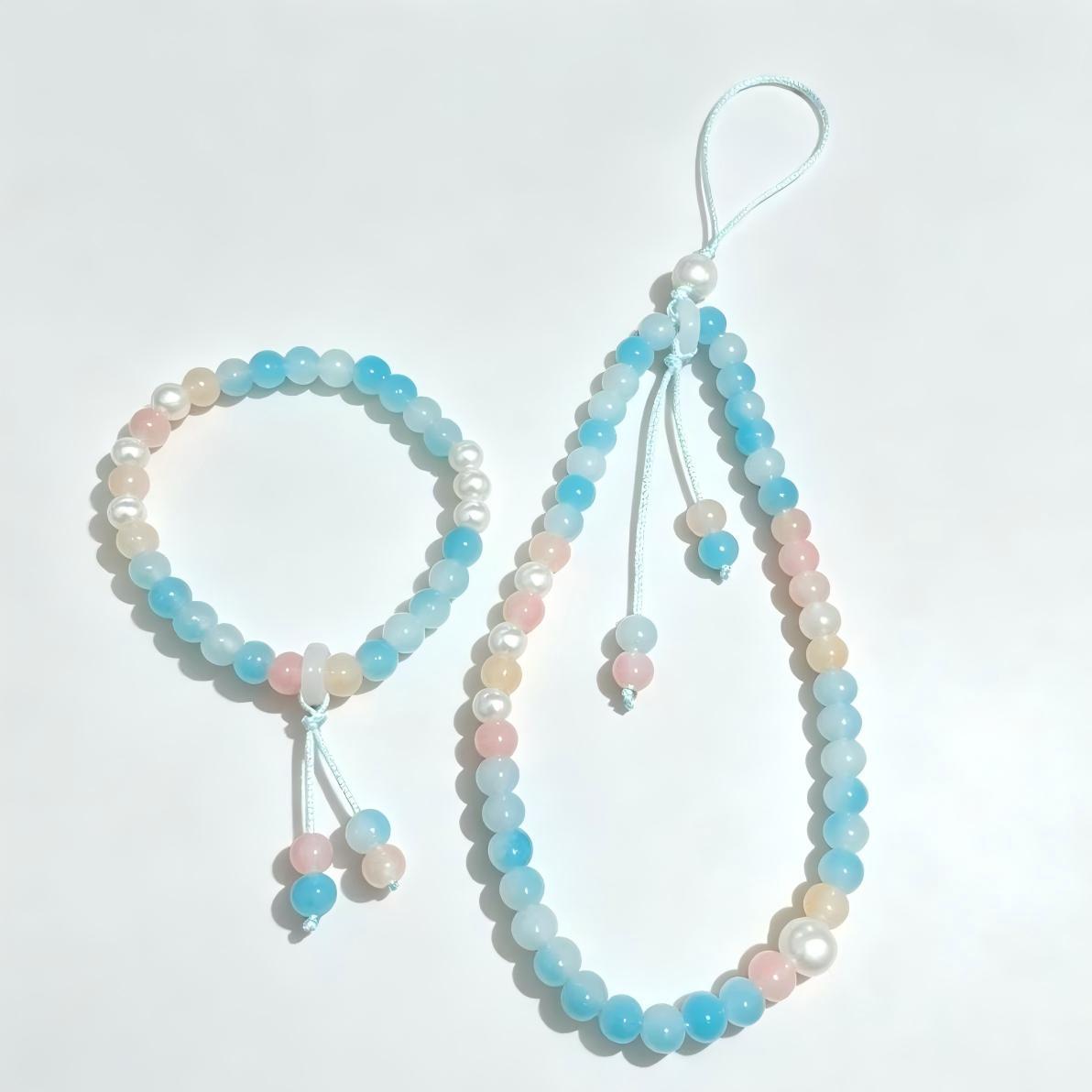 Elegante Edelstein-Perlenarmband Brehn
