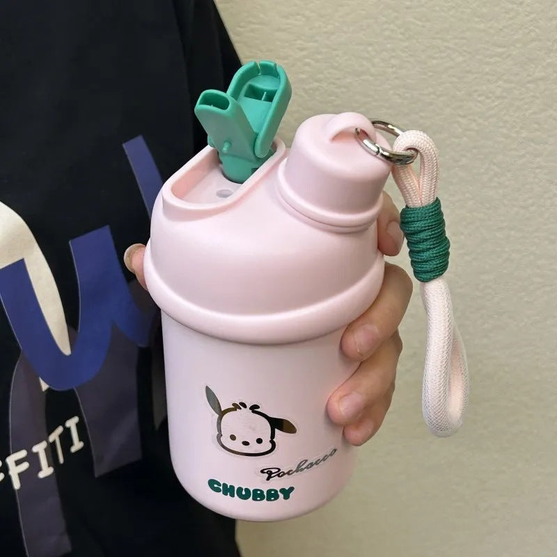 Damen Isoliertrinkflasche mit innovativem Verschlusssystem und süßem Tierdesign Brehn