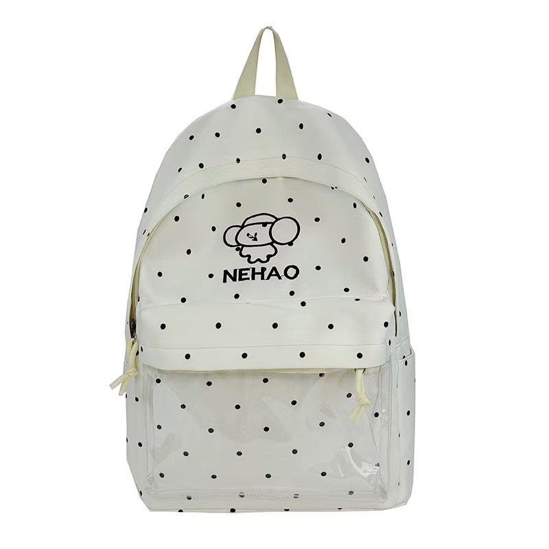 Transparenter Front-Punktedruck-Rucksack Brehn