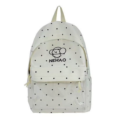 Transparenter Front-Punktedruck-Rucksack Brehn