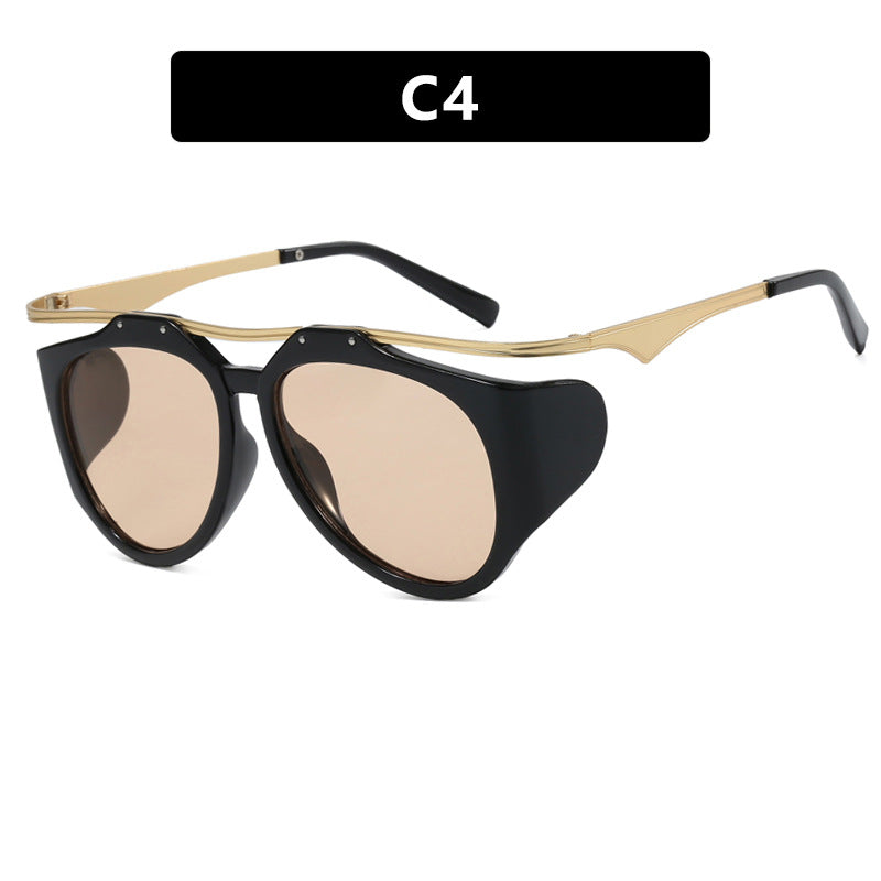 Damen Cat-Eye Sonnenbrille mit einzigartigem Design und schützenden Gläsern Brehn