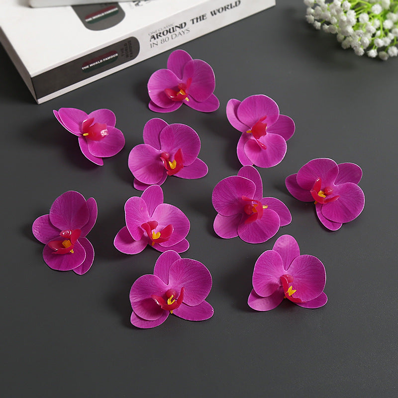Künstliche Orchideenblütenakzente für die Wohnkultur