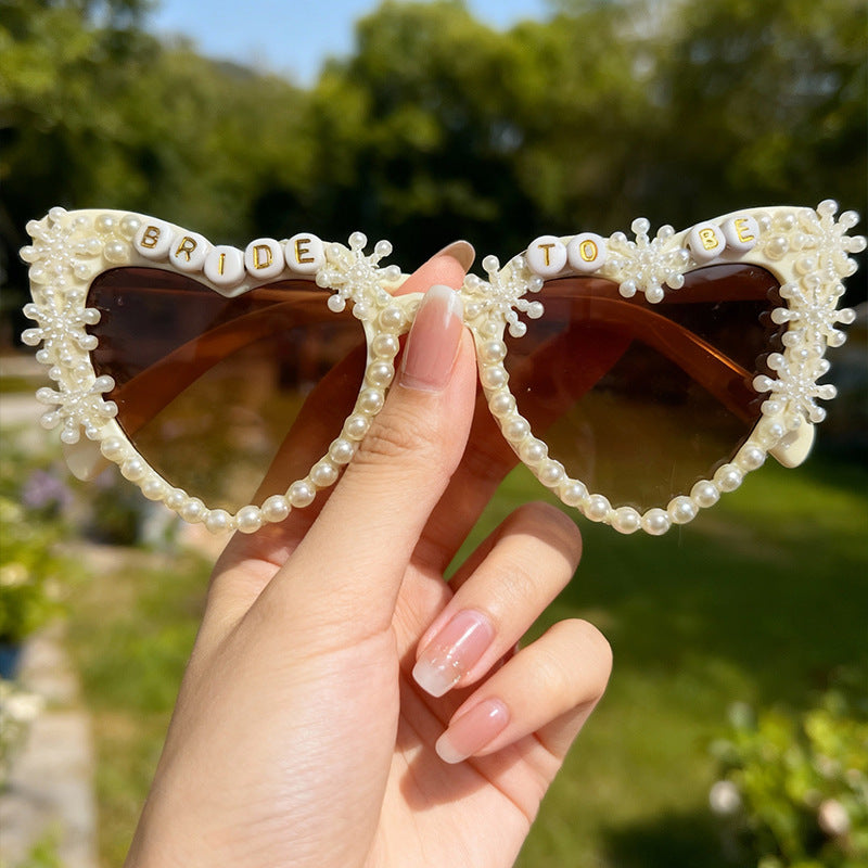 Dekorative herzförmige Braut-in-spe Sonnenbrille Brehn