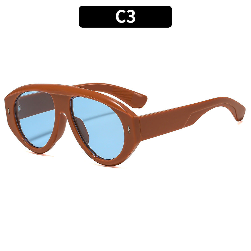 Stylische klare Linse Sonnenbrille