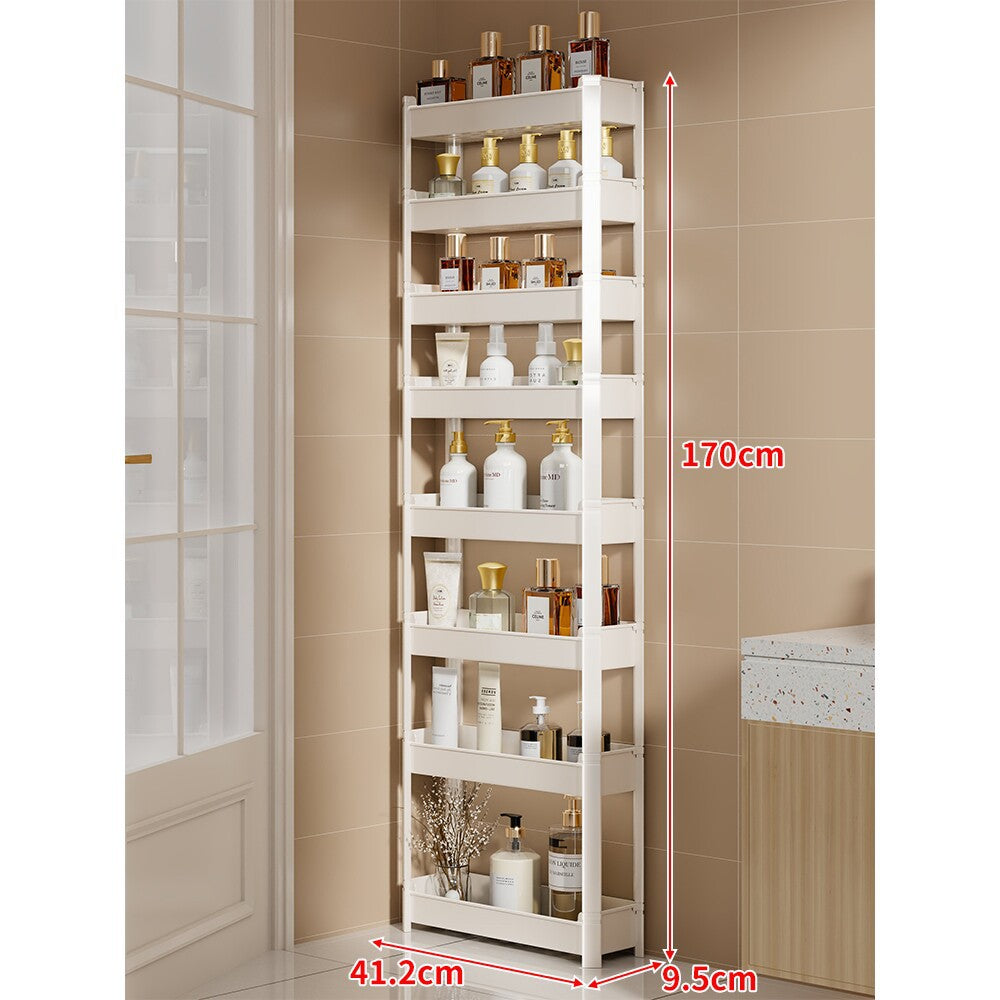 Slim drei-stufig schmal Badezimmer & Waschbecken vertikaler Speicherregal Organizer