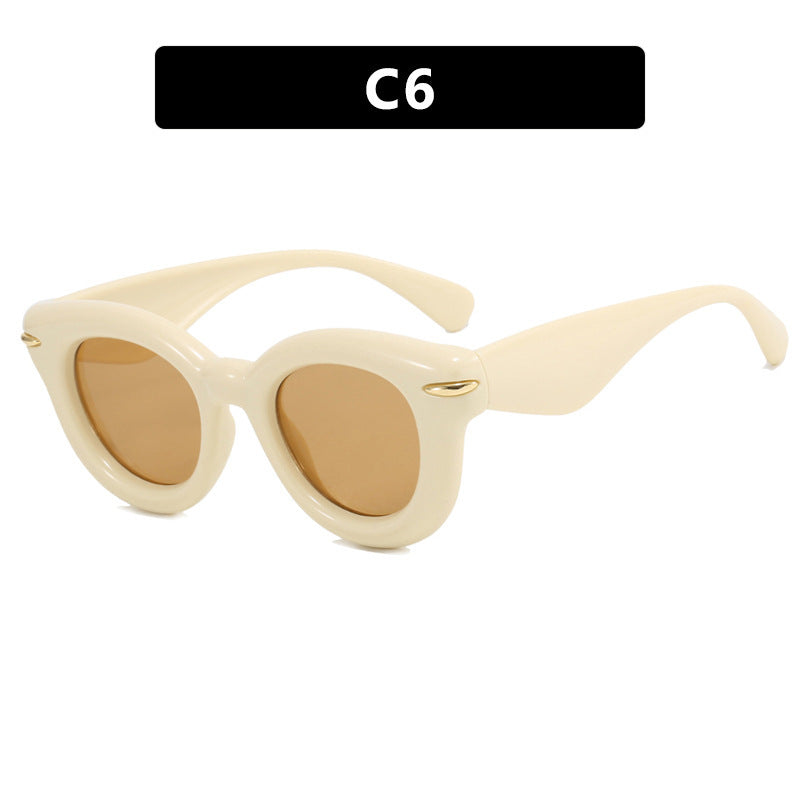 Damen Cat-Eye Sonnenbrille mit extravagantem Rahmen und schützendem UV-Schutz Brehn