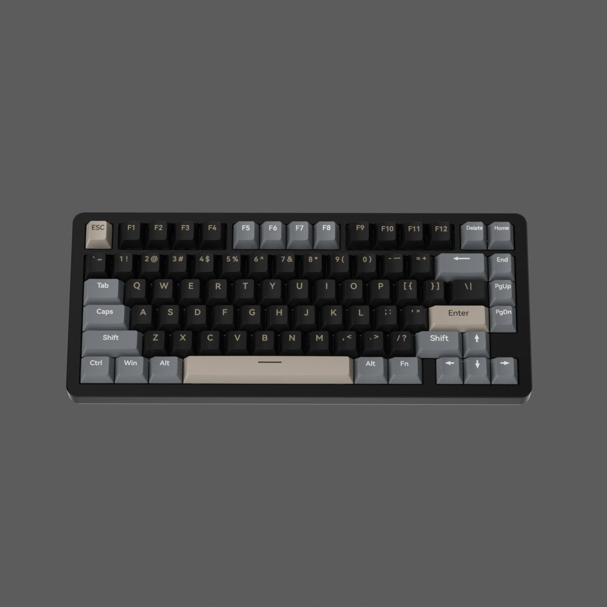 Kompakte ergonomische mechanische Tastatur Brehn