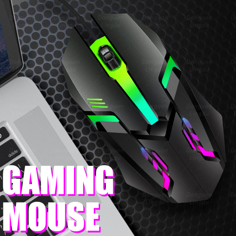 Hochpräzise ergonomische Gaming-Maus für Männer mit RGB-Beleuchtung Brehn