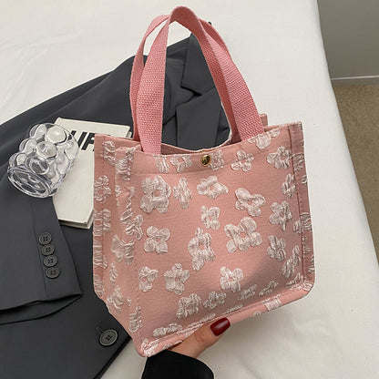 Blumenmuster Mini Tote Bag